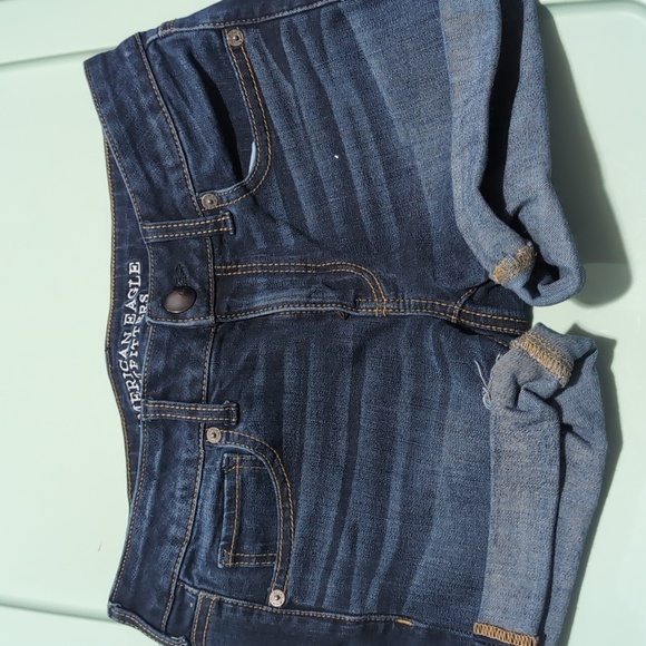 American Eagle Outfitters Denim - American Eagle Outfitters Women's Dark Blue Denim Shorts